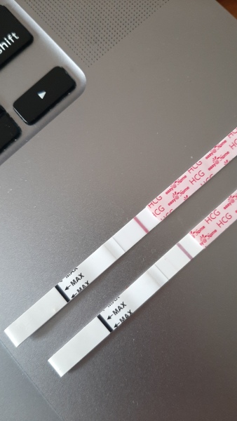 12dpo faint line or evap?