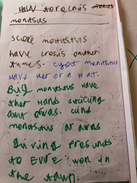 Advice wanted on 6yo writing ability (pic included)