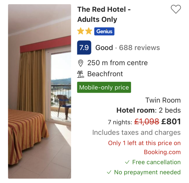 Hotels in Ibiza town for 20 year olds