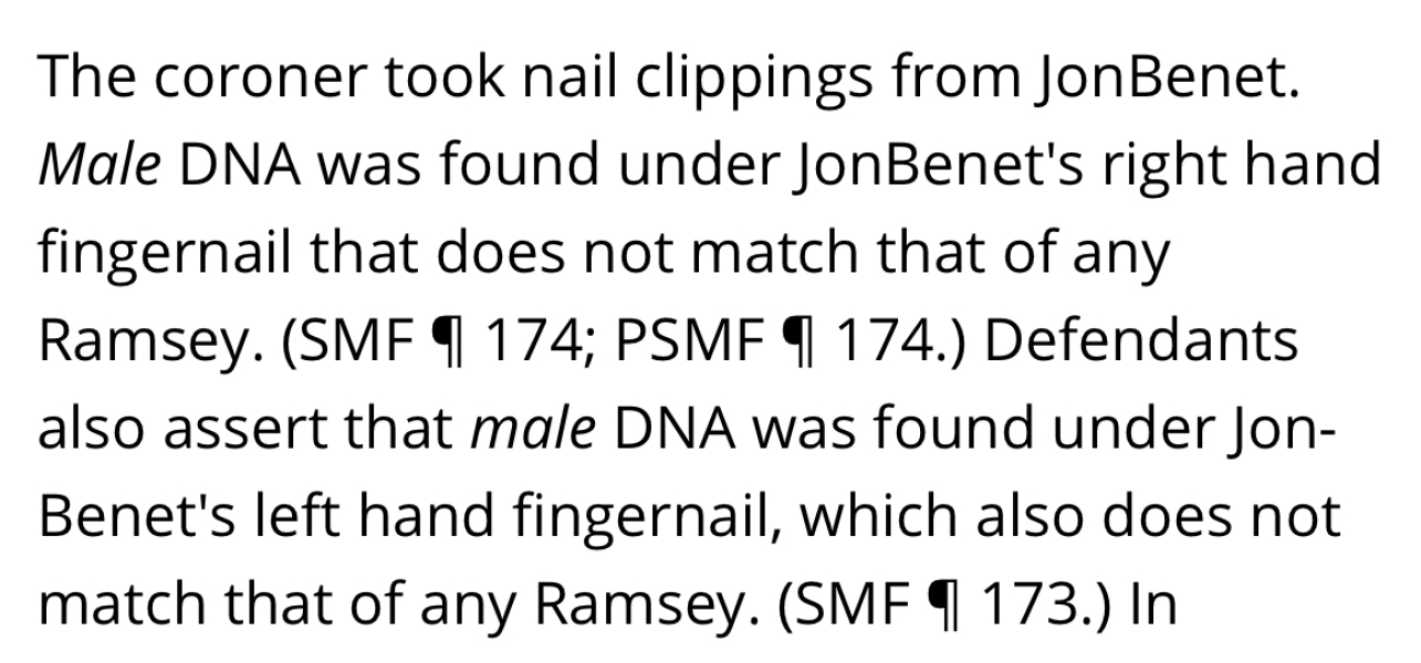 JonBenét Ramsey.