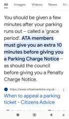 Parking fine whilst at undertakers!