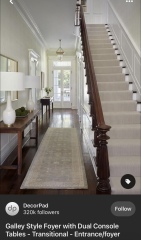 What shall I do with the bannisters? Something brave? 