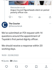 Period dignity officer update