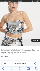Really sparkly cami/vest top