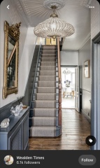 What shall I do with the bannisters? Something brave? 