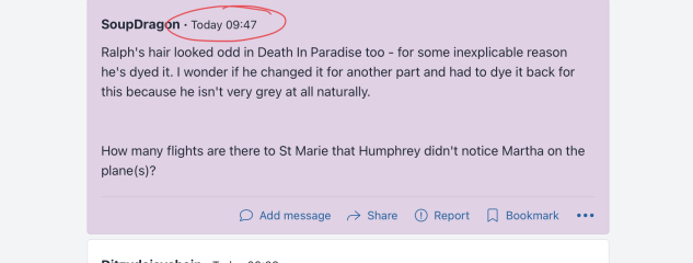 Wrong time on advanced search results