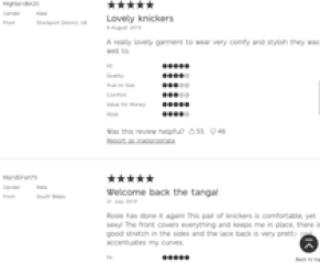 Do you think it is ok for men to post sexualised reviews of women's knickers on M&S website?