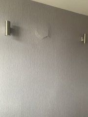 ‘Neighbour’ has put a hole through my wall…