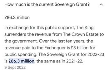 Royals took more than £1bn income