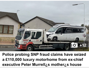 BREAKING NEWS! Peter Murrell in custody for questioning re. funding of SNP