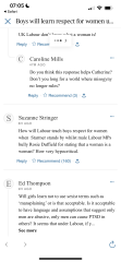 Boys will respect women under Labour ARticle in TImes
