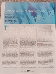 Anyone want to email BACP re article about parents of trans people?