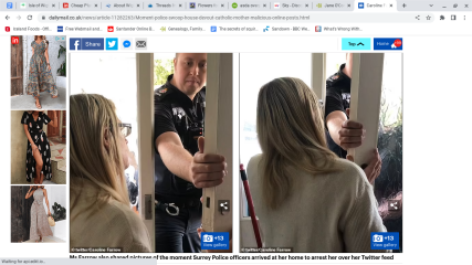 Caroline F - new arrest / harassment ?