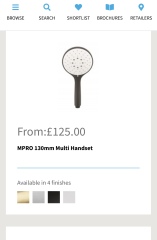 Crosswater hand shower looks so skinny - anyone have one 