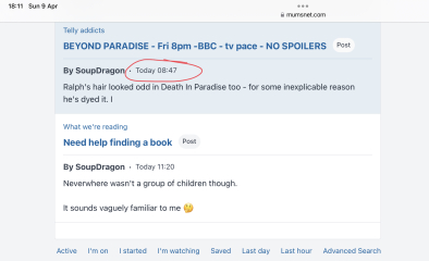 Wrong time on advanced search results