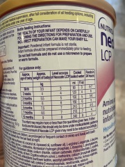 Neocate preparation help asap 