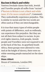 Is Diane Abbott right that only Black people experience racism and other ethnic groups experience prejudice?