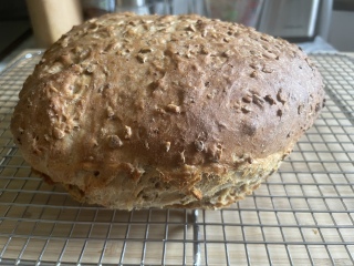 Bread dough sticks to the board even after 10 minutes kneeding