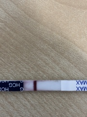Very faint positive or evap/indent? 