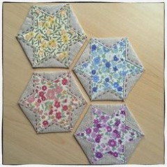 Any quilters around?  Or mathematicians? Hexagon question