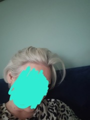 Hairdresser has dyed hair grey!