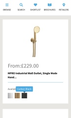 Crosswater hand shower looks so skinny - anyone have one 