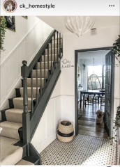 What shall I do with the bannisters? Something brave? 