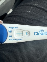 Clearblue pregancy test. Is this real positive or a evap lone