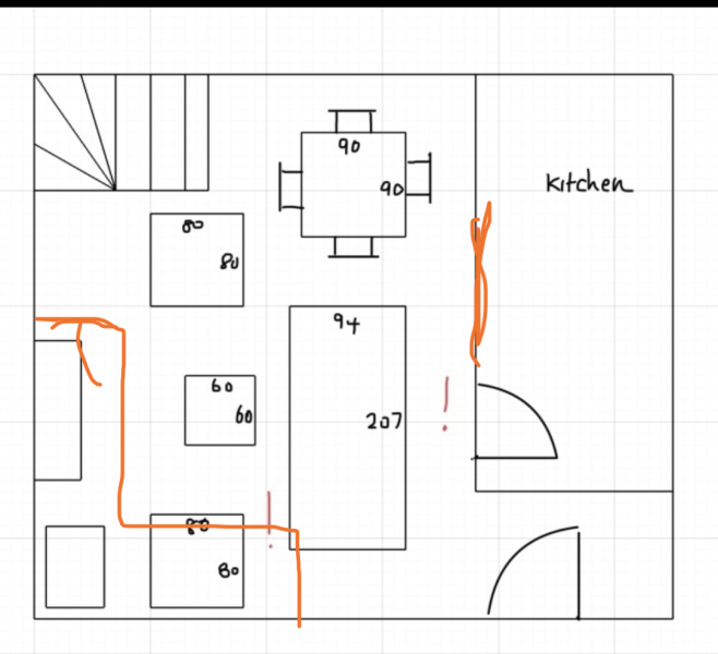 Which size sofa (with diagram)
