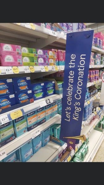 Shops don't give a shit about the coronation, do they?