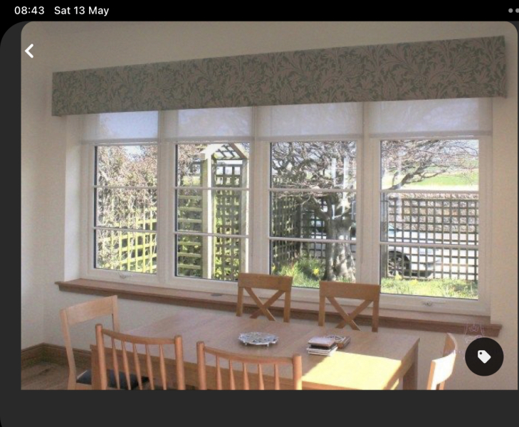 Curtains help - pic of dog included!