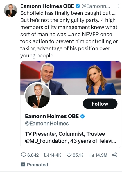 There we go Schofield has admitted ‘affair’