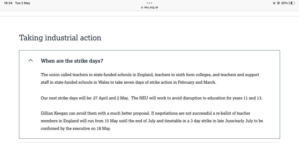 AIBU that some children are missing 7 school days due to strikes and others none