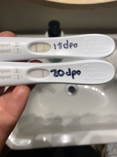 Huh? Where did my line go? 20dpo positive line disappeared