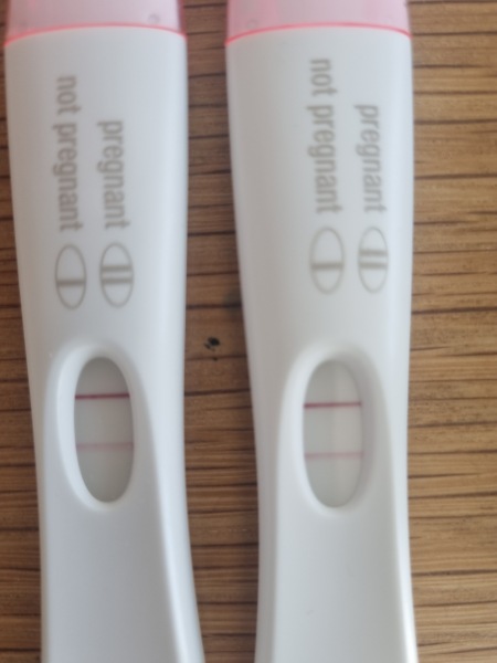 Test line darker than control line