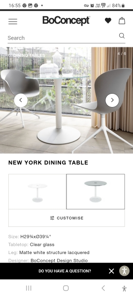 If you have your dining table in the living room what kind do you have?
