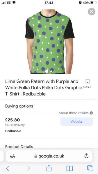 Suffragette coloured t-shirt (or jumper) 