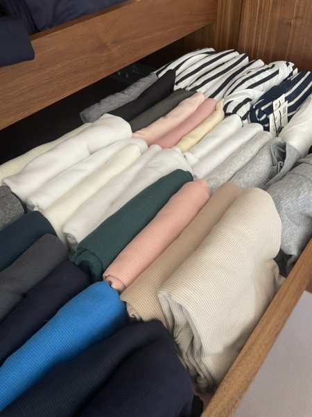 What is folding laundry?