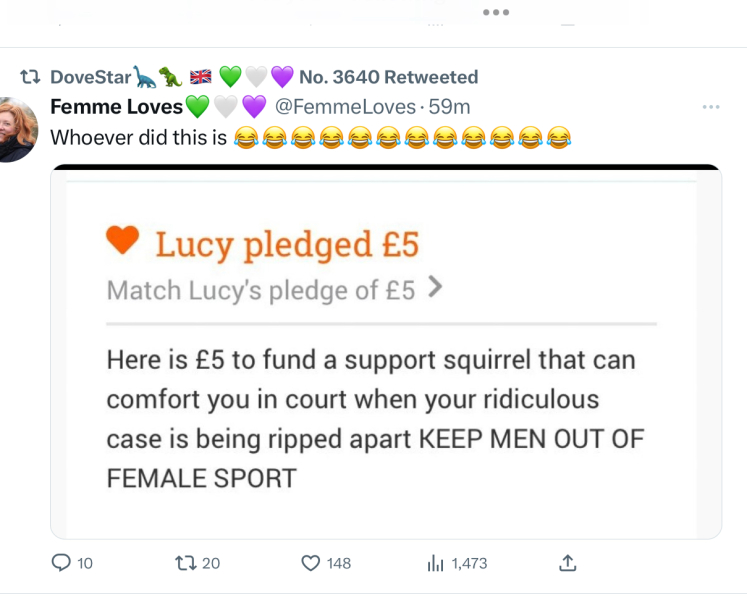 Nancy Kelly wants us to support this man's fight to play rugby with women.