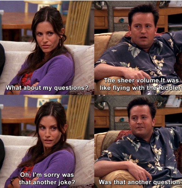 Guest keeps asking me questions when I'm eating...