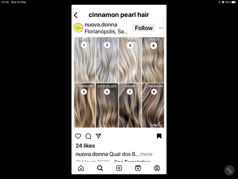 Dark brown hair going grey. Blonde balayage? 