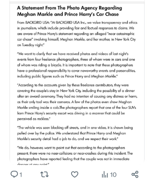 H&M vs Backgrid