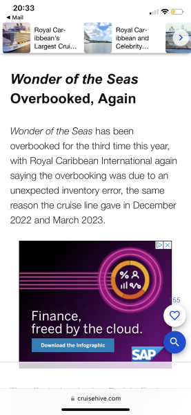 Royal Caribbean changing cruise price after paying