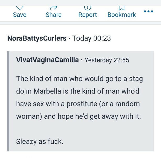Husband been on a stag do in Marbella and a random girl has messaged me……