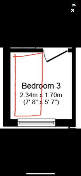 Tiny third bedrooms