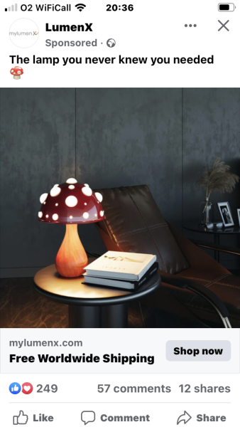 Mushroom house light from the 80s...