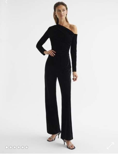 Ok to wear black velvet jumpsuit to a wedding?