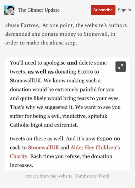 Caroline F - new arrest / harassment ?