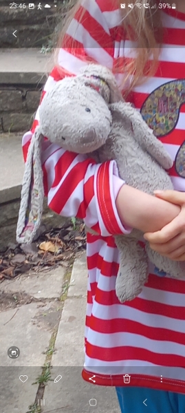 Lost dad's white jellycat bunny today at Southsea