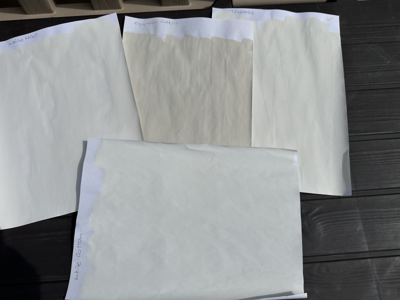 Which white paint to go with Egyptian Cotton?